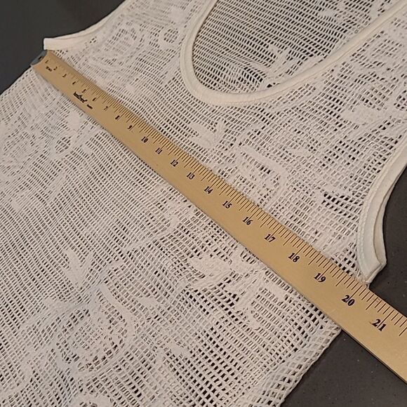 Banana Republic sz L open crocheted top - Picture 9 of 11